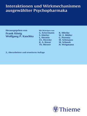 cover image of Interaktionen und Wirkmechanismen ausgewählter Psychopharmaka